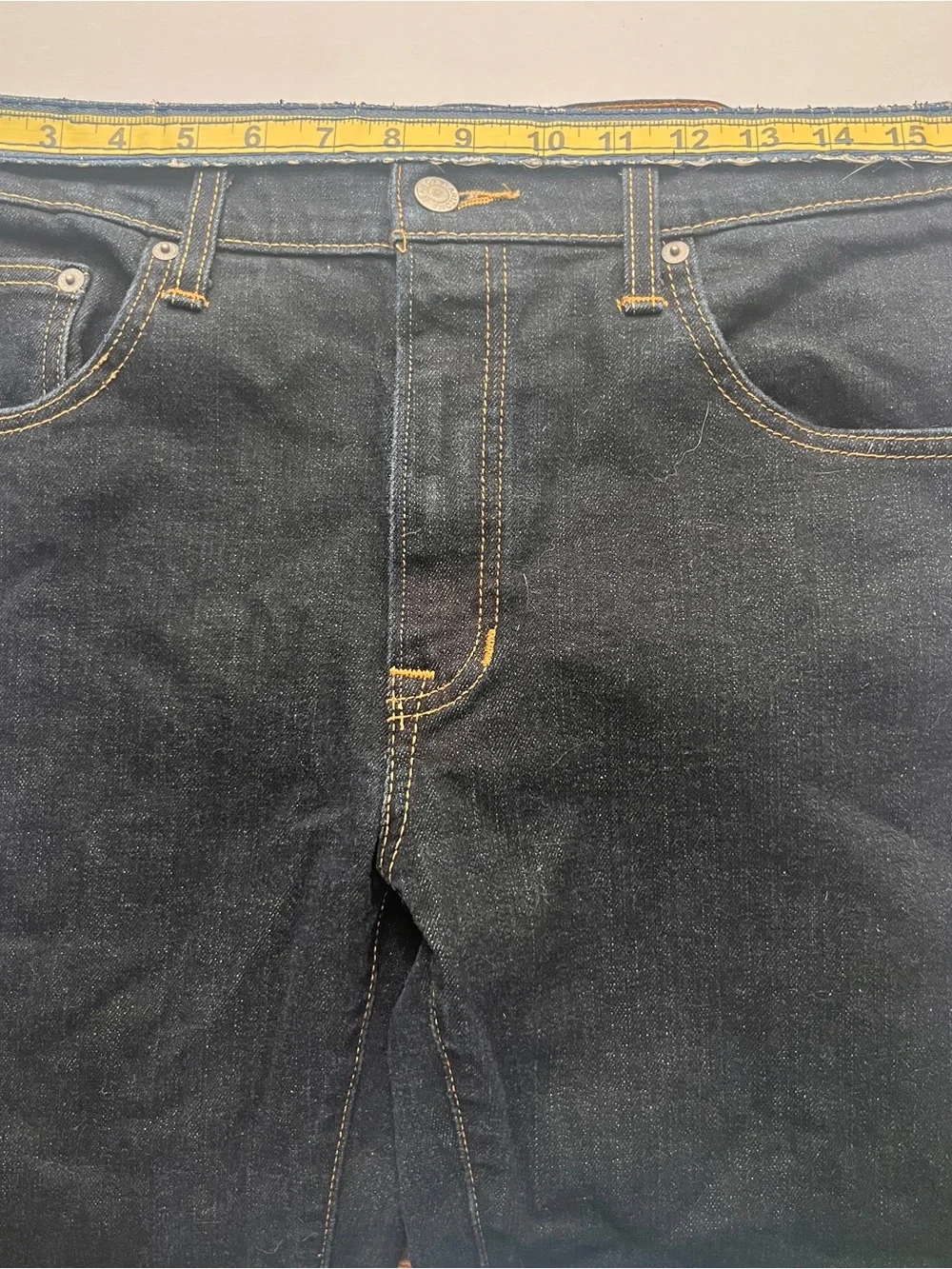 Arizona Jean Co Men's Dark Wash Blue Jeans Size 34 X 32 Stretch Denim